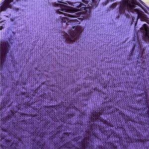 Torrid Deep Purple Textured Top